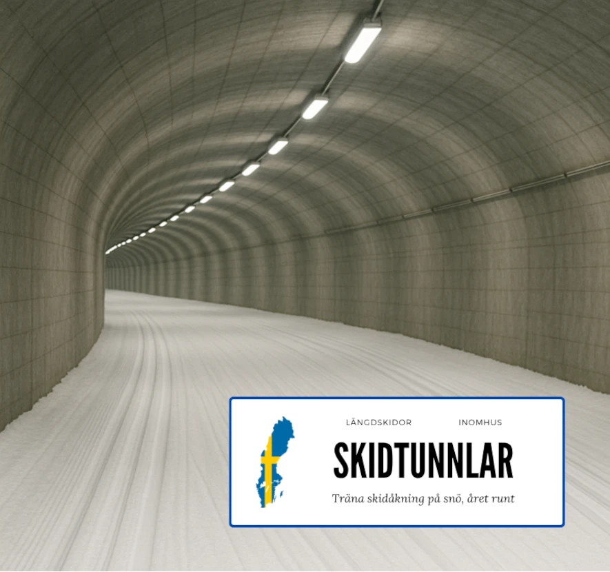skidtunnel för längdskidor inomhus